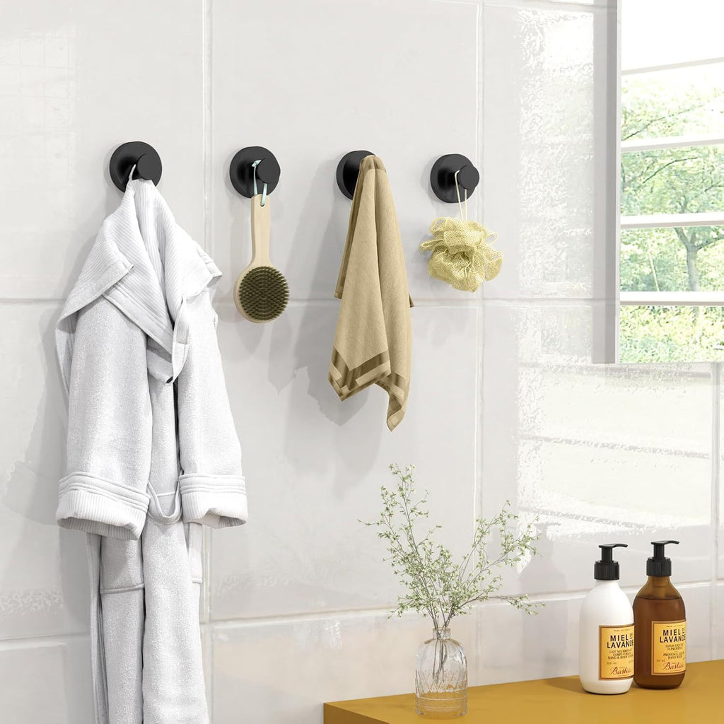 LinenLuma No-Drill Suction Hooks