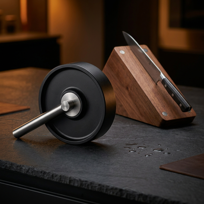 Edgevault rolling knife sharpener studio shot